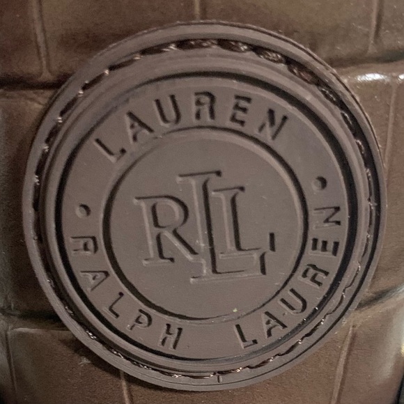 Lauren Ralph Lauren Rylee Embossed Leather High-Top Sneaker-Size 7.5 NWOT - Picture 11 of 12